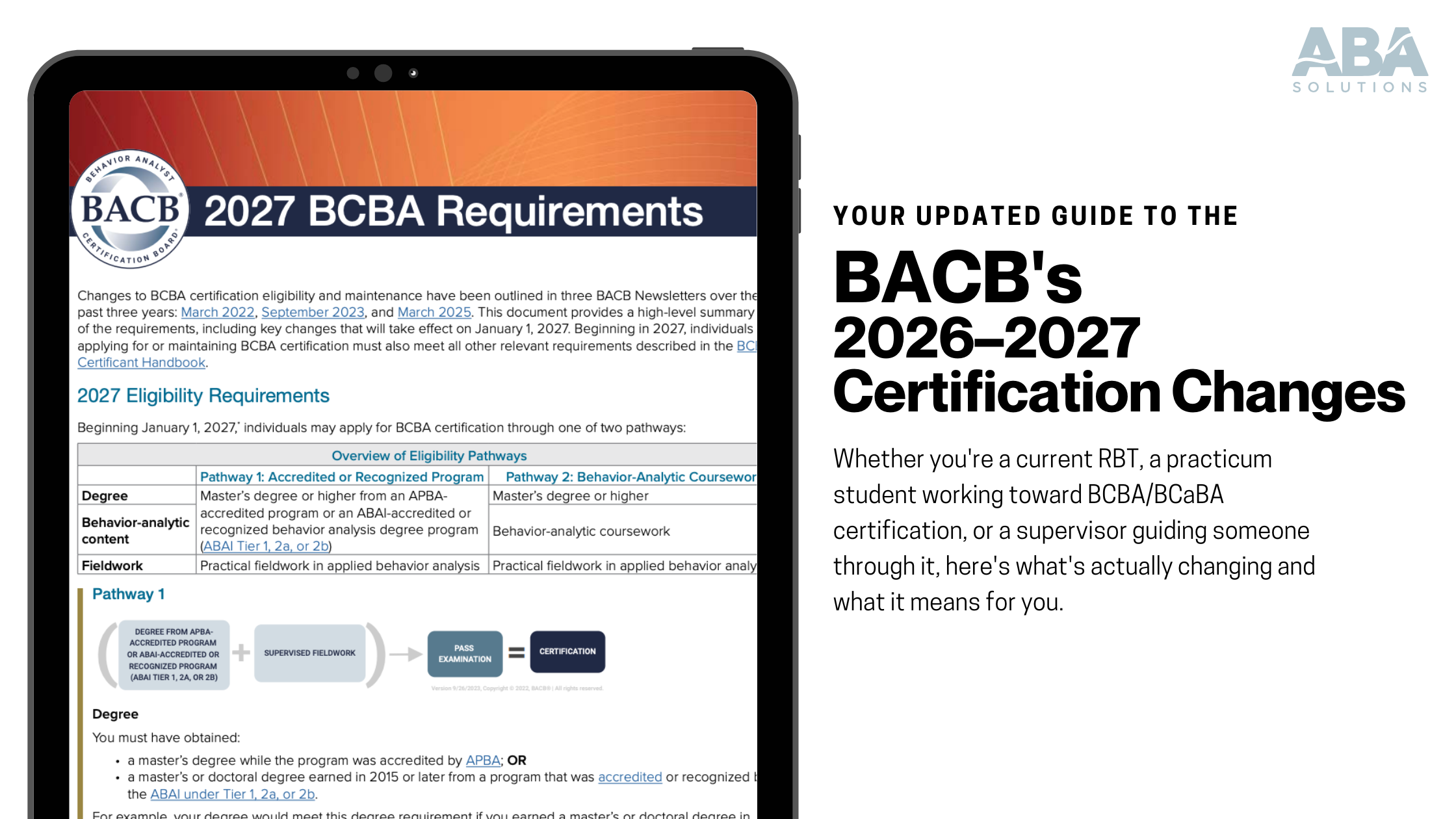 Featured image for “Your Updated Guide to the BACB’s 2026–2027 Certification Changes (RBT, BCaBA & BCBA)”